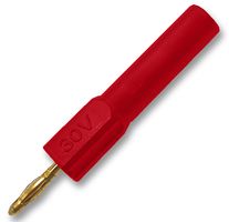 MULTICOMP - A-6.206-R - 測(cè)試轉(zhuǎn)接器 2MM/4MM 公/母 紅色