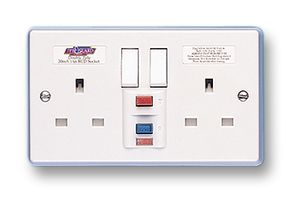 TIMEGUARD - RCD05W - 電源插座 2組 RCD 非閉鎖