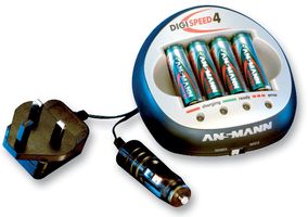 ANSMANN - 5707033/UK - 充電器 NICD/NIMH DIGISPEED 4 UK