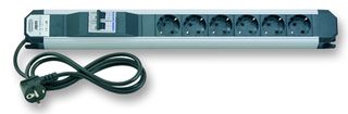 APSA - D6000LS/6 SW/SI - 電源分配插座 MCB 6路