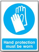 BRADY - M10RIGIDD - 警告標(biāo)志 HAND PROTECT MUST BE WORN(必須戴保護(hù)手套) RP