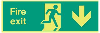 BRADY - 702029 - 發(fā)光標(biāo)志 FIRE EXIT(安全出口) 200X450 SAV