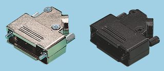 MH CONNECTORS - D45ZK-37B-K - 連接器后殼 D-sub 黑色 45度 37路