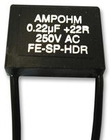 AMPOHM WOUND PRODUCTS - FE-SP-HDR23-220/22 - 接觸抑制器 0.22uF 22Ω
