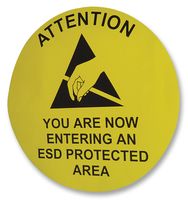 CORSTAT CONTAINERS - ENT FLOOR SIGN FRENCH - 靜電保護(hù)區(qū)標(biāo)志 入口 法語 30CM