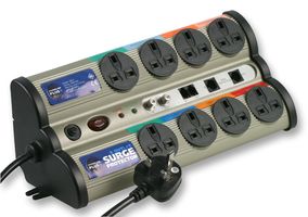 PRO ELEC - 130-6 - 多路電源插座/延長線 8路 電涌保護