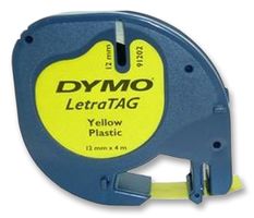 DYMO - S0721620 - 標(biāo)簽打印帶 塑料 黃色 12mmX4m