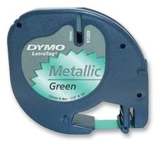 DYMO - S0721740 - 標(biāo)簽打印帶 金屬化 綠色 12mmX4m
