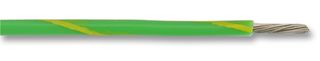 BRAND REX - SPC00463A184 100M - 電線 PTFE B型 綠/黃色 19/0.25mm 100M